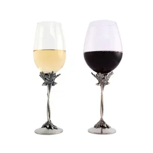 Entwined Oak Pewter Stemware