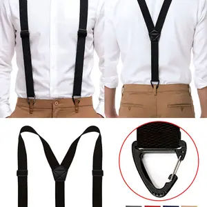 Men's 1.5 Inch Hidden Back Straps, 3 Hooks Design, Easy Adjustment, Y-Shaped Wide Waistband, Support, Comfortable Underwear Accessory, Ideal for Daily Wear