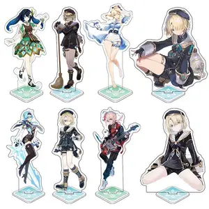 Customizable Genshin Impact Figure Anime Custom Acrylic Stand Model Albedo Figurine Alhaitham Barbara Beidou Chongyun Eula Figma
