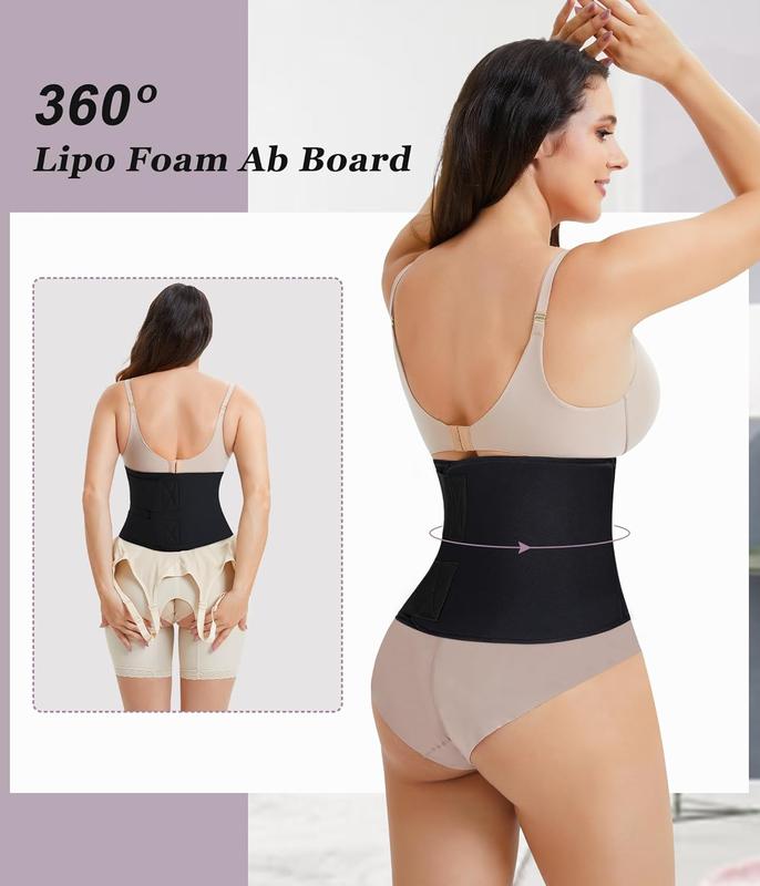 360 Lipo Foam Ab Board Post Surgery Liposuction Abdominal Compression Boards Belly Wrap Lipo Recovery Waist Cincher