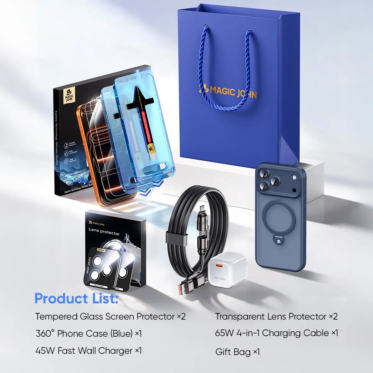 5-Piece Set – Blue