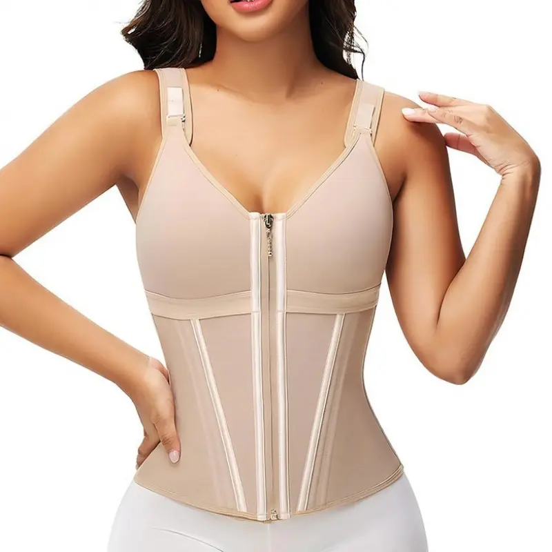 Mesh Shapewear Enhanced Version Breathable Corset for Women Outerwear Waist Cincher with Bra Shapewear Top