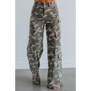 Nori Hidden Cargo Jeans - Camouflage