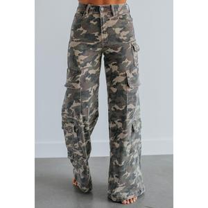 Nori Hidden Cargo Jeans - Camouflage