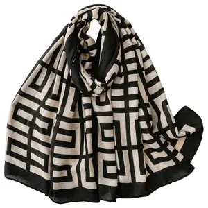 Women's Boho Sun Protective Scarf - 70"x35" Large Lightweight Shawl Wrap for Travel, Office, All-Season Wear, Ideal for Birthday, Christmas, Wedding, Thanksgiving, Valentine's Day