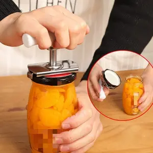 Multi-Function Can & Beer Bottle Opener, All-In-One Jar Lid Twist-Off Tool, Durable Stainless Steel Design, Essential Kitchen Accessory, Beverage Can Opener, Soda Can Opener