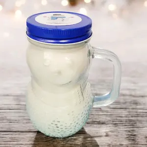 Snowman Soy Candle 16 ounce reusable jar christmas candle