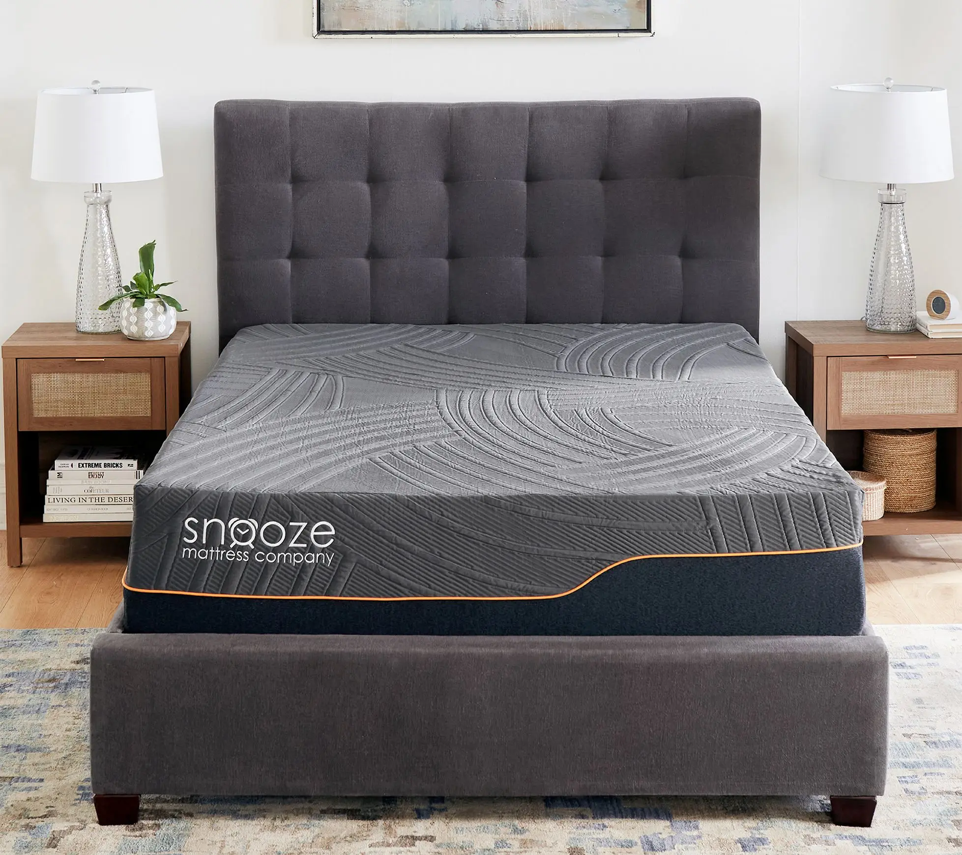 Snooze 13-Inch Plush Hybrid Support Mattress-in-a-Box, Queen