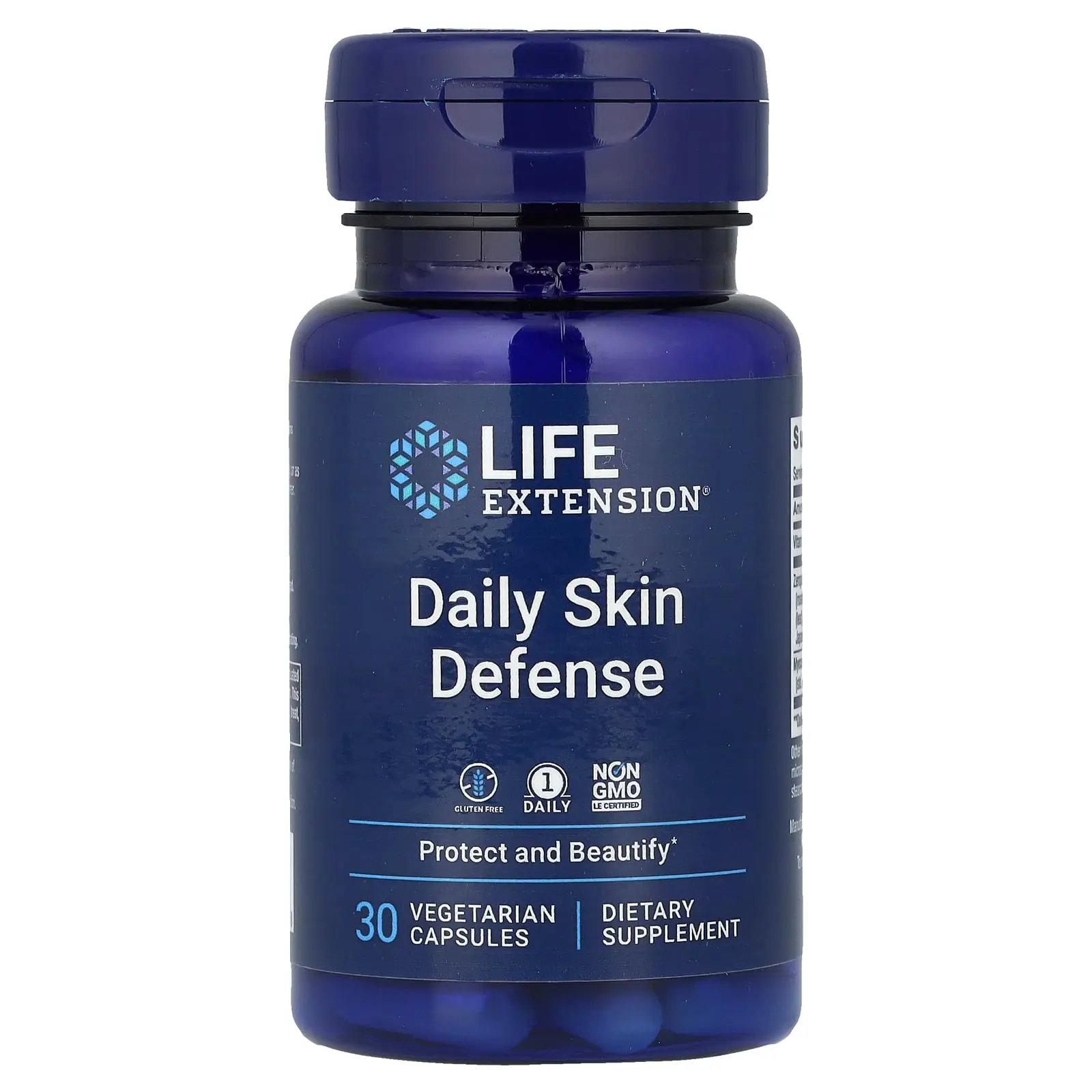 Life Extension Daily Skin Defense, 30 Vegetarian Capsules
