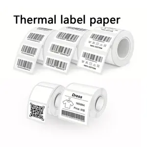 Thermal Label Paper, 1 Roll Self-adhesive Label Paper, Clothing Commodity Price Food Label, Direct Thermal Labels, Suitable for Mini Thermal Printer Label Printer