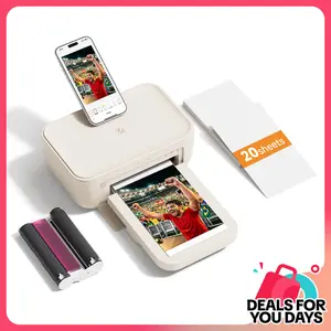 HPRT Photo Printer 4×6”, Wi-Fi Full-Color Instant Phone Phtoto Printer for iPhone, Android, Smartphone, Thermal Dye-Sublimation Impresora De Fotos for Home Use