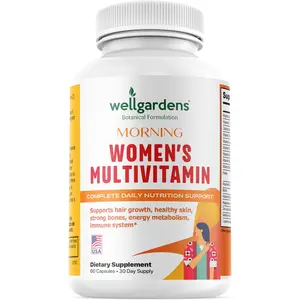 Wellgardens Women's Multivitamin | Daily Energy, Immune & Beauty Support | Biotin, Zinc & Vitamins A-E | 60 Capsules