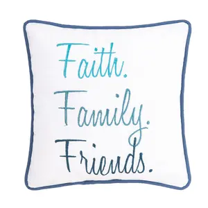 C&F Home Faith Family Friends Pillow