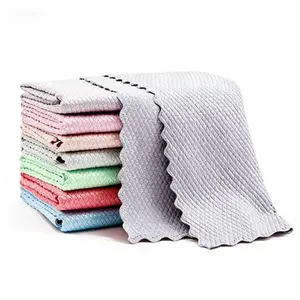 10 Pack Microfiber Kitchen Towels - Super Absorbent & Lint-Free Cleaning Cloths