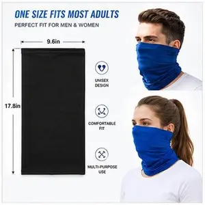 6 Pack Breathable Neck Gaiter Face Cover, Lightweight Balaclava Bandana UV Sun Protection Headwear for Men Women Outdoor Sports Cycling Hiking Fishing Protective Gear Athletic Face Masks