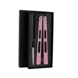 1-set Doughnut Aluminum Alloy Outdoor Practice Trainer Tools, Non-Sharp Stainless Steel Blade Hand Tool for Skill Learning