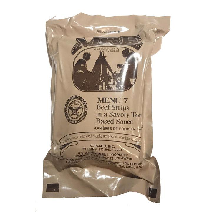 Military MRE Single Meal Inspection Date May 2025 or Newer 1250 Calorie Energy-Packed Ration for Camping & Outdoor Activities