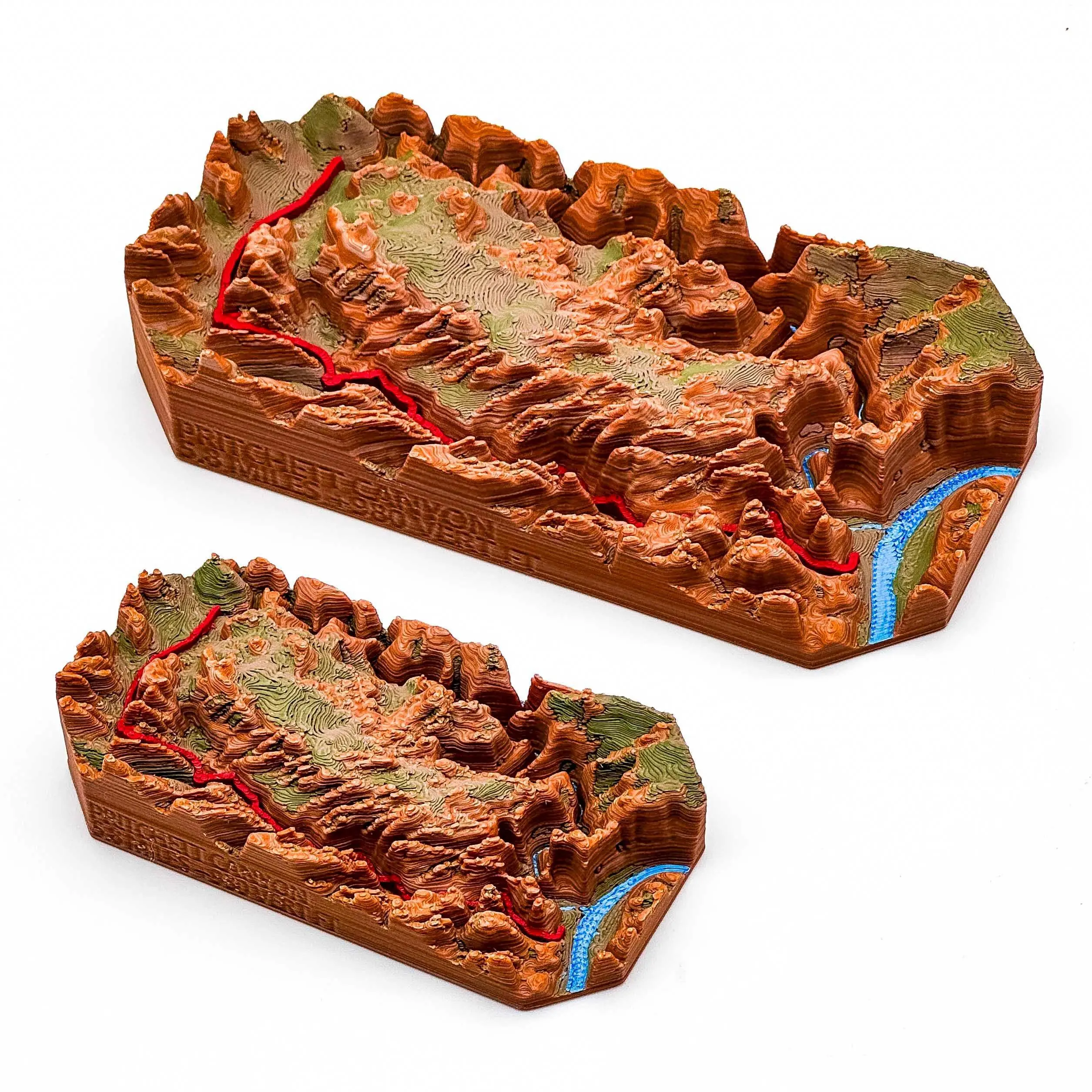 Pritchett Canyon 4x4 Trail Moab, UT - 3D Printed Topographical Map - TrailSculpt