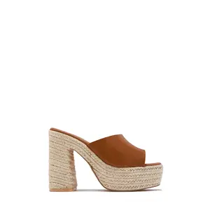 Zuleyma Platform Espadrille Heel - Tan