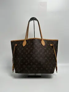 Pre-owned Louis Vuitton Canvas Tote Bags Neverfull MM Monogram Tote Bag JA849LV