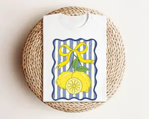 Lemon Aesthetic Tshirt, Fruit Summer Shirt, Cute Women's Tee, Gift For Her