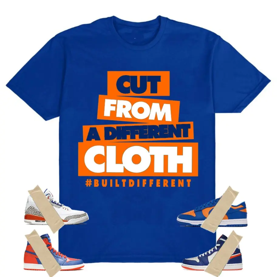 AJ 1 Knicks Shirt, "CLOTH" Graphic, AJ 3 Knicks Shirt, AJ 4 Knicks Shirt, Knicks Shirt To Match sneaker Streetwear Graphic Tee for Men Women