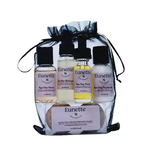 Eunette Try Me Set Sampler of Scalp Oil Shampoo Conditioner Hair Mist for Beauty & Personal Care Haircare Kits Travel Size TSA Safe - Blend