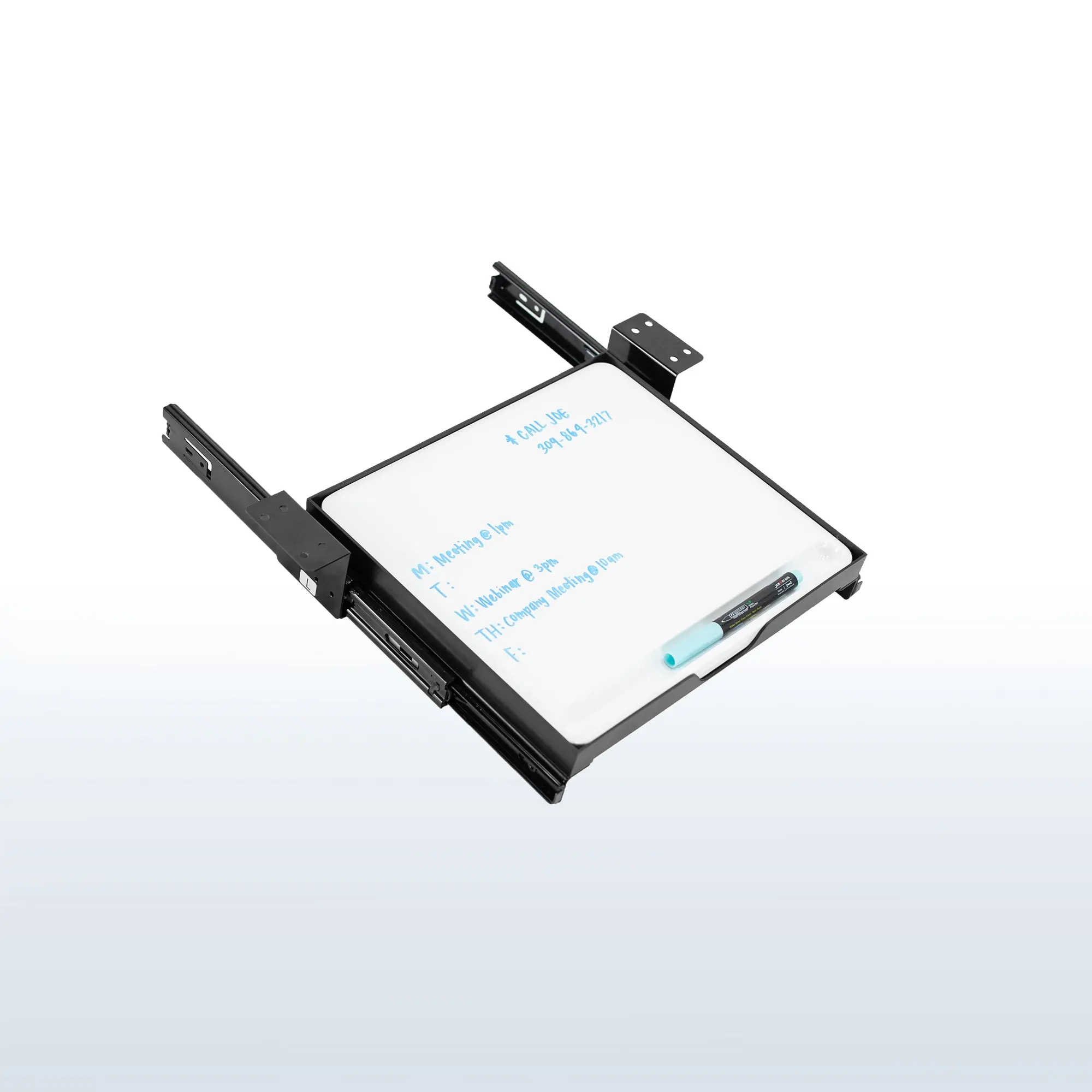Under Desk Whiteboard Slider Tray