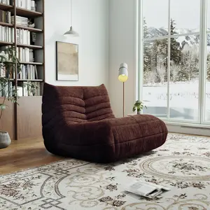 Brown bean bag chair, memory foam bean bag sofa adult large bean bag chair, bean bag chair for teenagers, high density comfort foam, bean bag, living room, bedroom