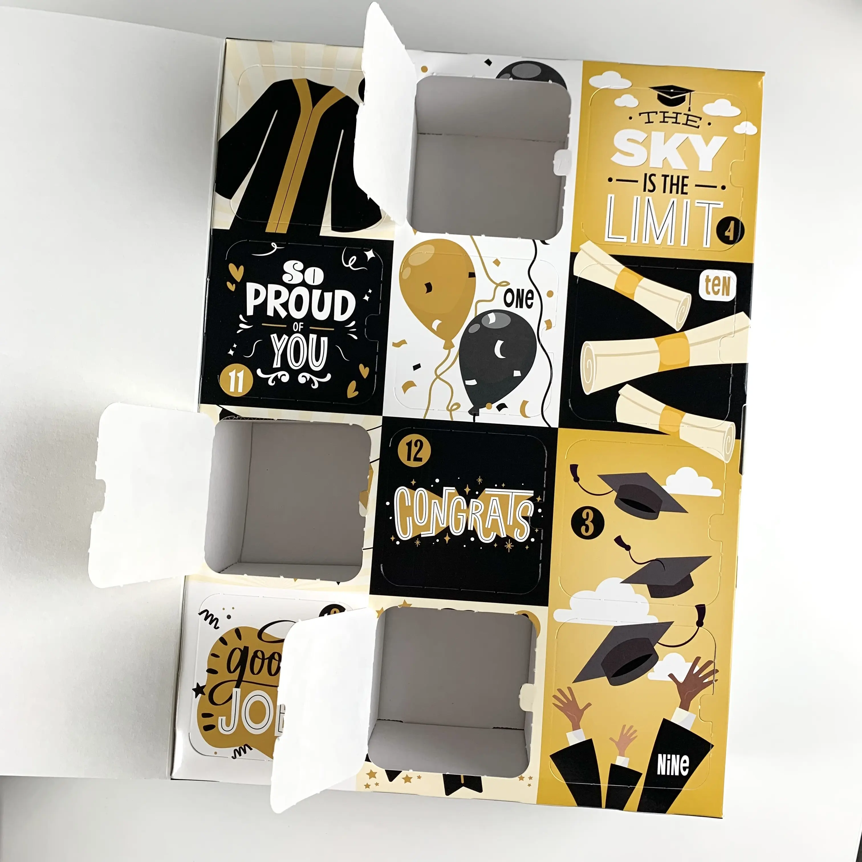 Fill it Yourself Empty Graduation Gift Box, 12 Days of Graduation Gifts, Graduation Gift Packaging, Luxury Giftbox, Paper Box, Packaging Box
