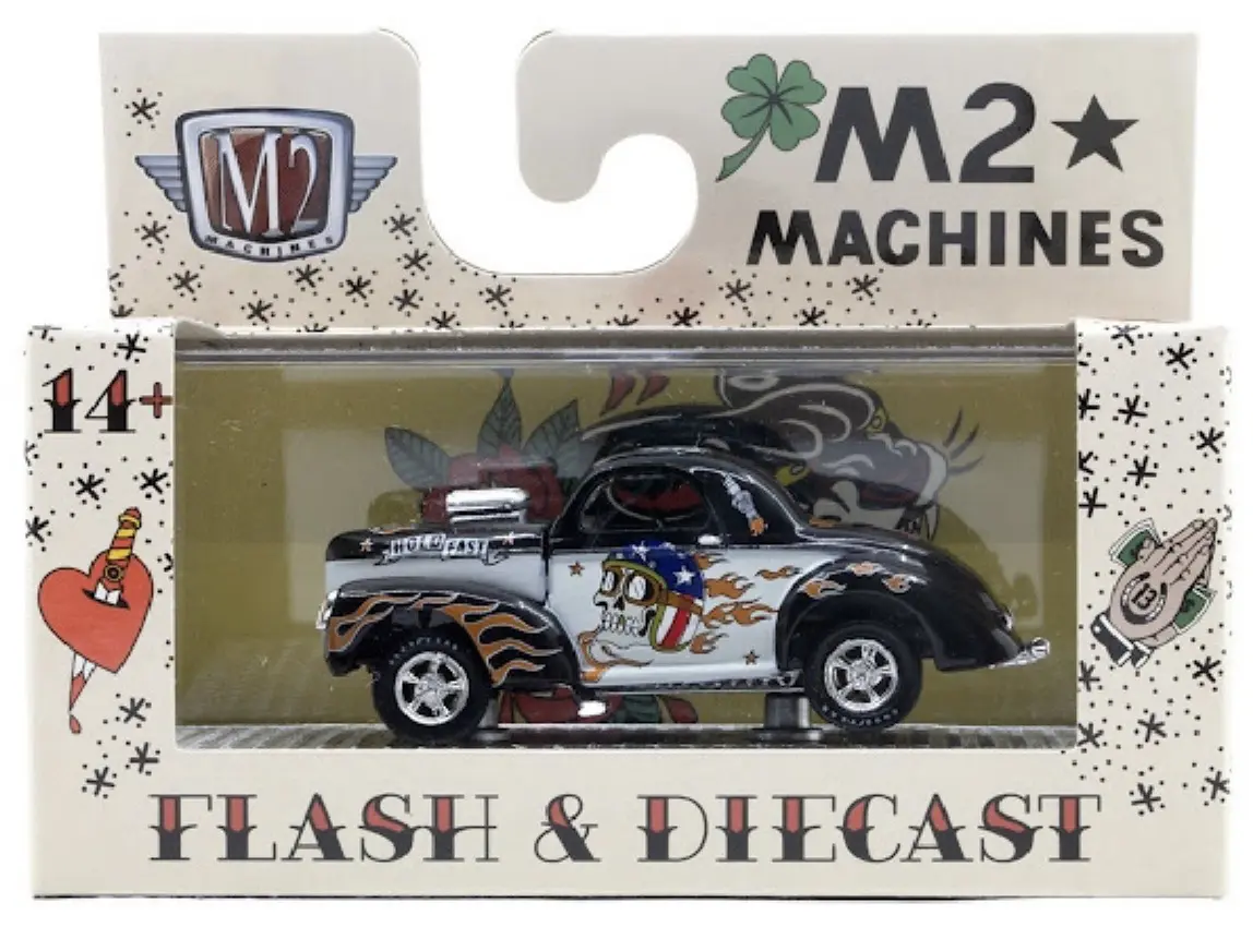 M2 Machines 1941 Willys Coupe Gasser Auto Thentics S154