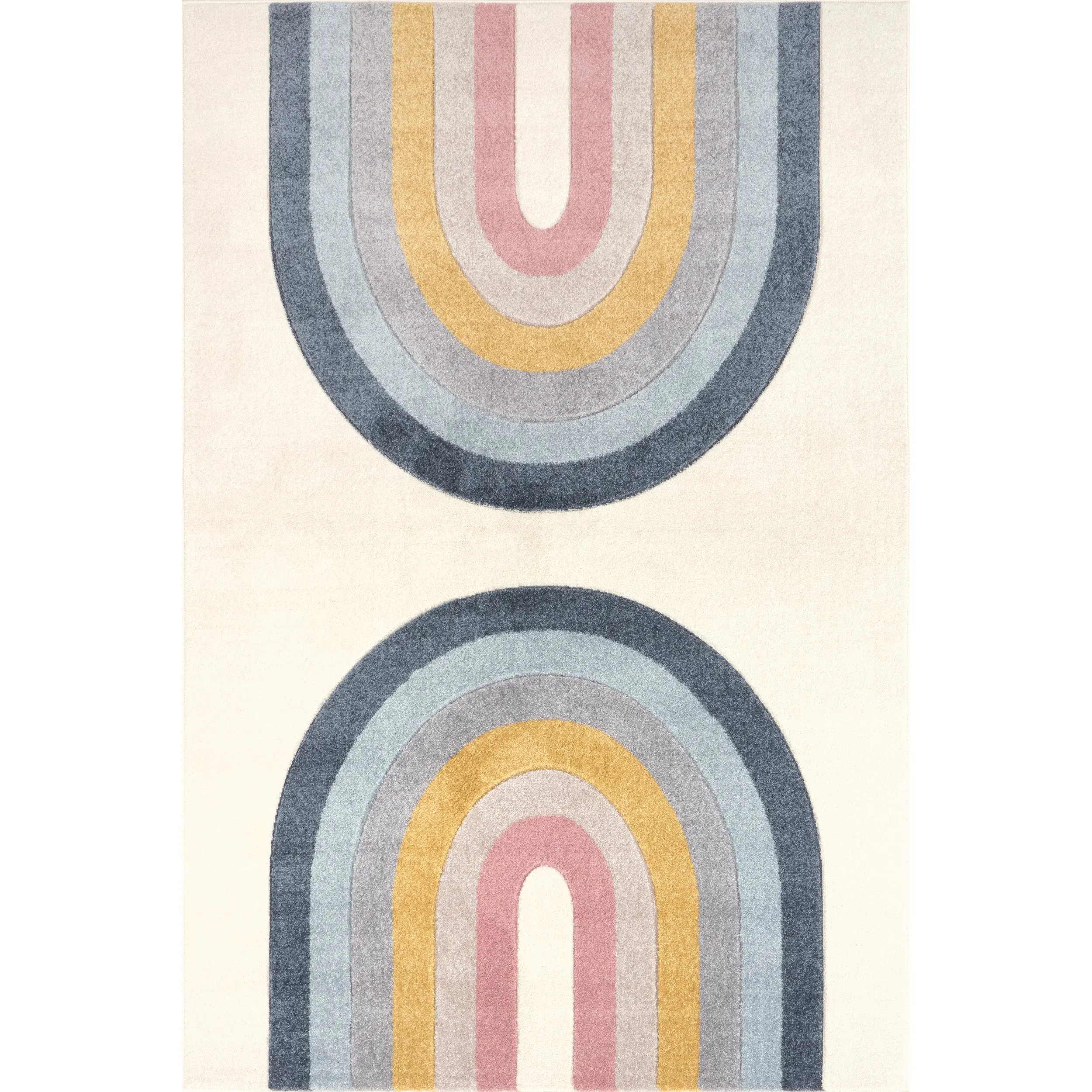 Jerri Double Half Rainbow Kids Area Rug