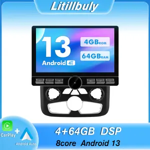 Car Stereo for Dodge Ram 2013-2019 1500 2500 3500 Auto AC touch screen has Android Auto Wireless Carplay, Bluetooth WIFI supports GPS Navigation