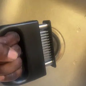 【Weekly Picks】Meat Tenderizer Tool Heavy Duty 48 Stainless Steel Ultra Sharp Needle Blades for Chicken Steak Veal BBQ Kitchen Gadget Kitchenware Cutting Cooking