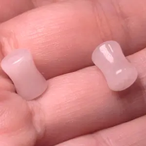 Crystal Gauge Plug Earrings - Stretched Hole Pierced Ears for Punk, Emo, Goth, Witchy Aesthetic