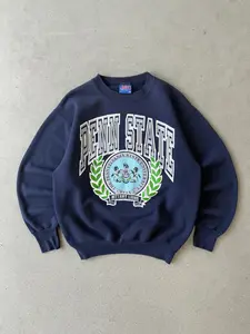 [Free Ship] Vintage Penn State University Crewneck Hoodie, Retro College Sweatshirt, Unisex Pullover, Classic Football Season Game Day Apparel for Men & Women