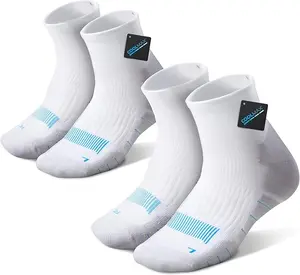 Sports Socks Thick Cushion Coolmax Athletic Crew Socks for Men & Women (2 Pairs),Moisture Wicking & Anti-Odor COOLMAX Fiber