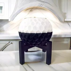 Two Toned Hexagon Bowl Planter + Stand - Modern Design Indoor/Outdoor Home Decor