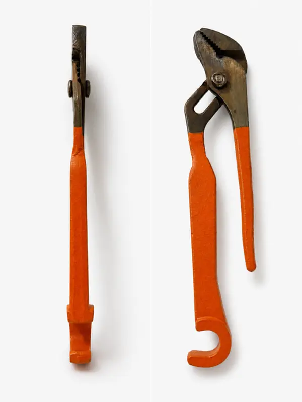 Operator Tool Co. 8" Refinery Pliers -Heavy Duty Adjustable Pliers with Valve Handwheel Wrench