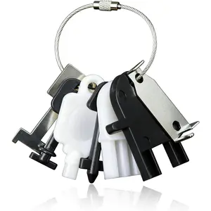 8PCS Universal Dispenser Key Set Replacement for Most Popular Paper Towel, Toilet Paper and Soap Dispensers