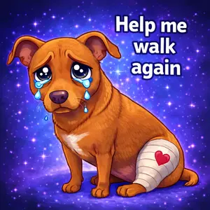 Stickers to Support Roxy's Leg