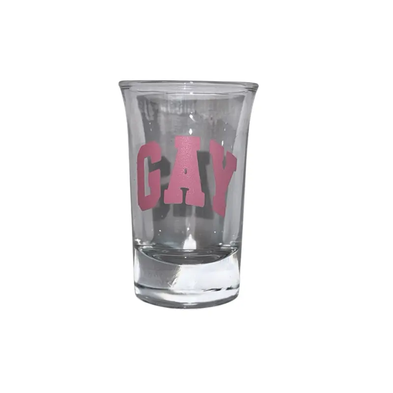 GAY shot glass