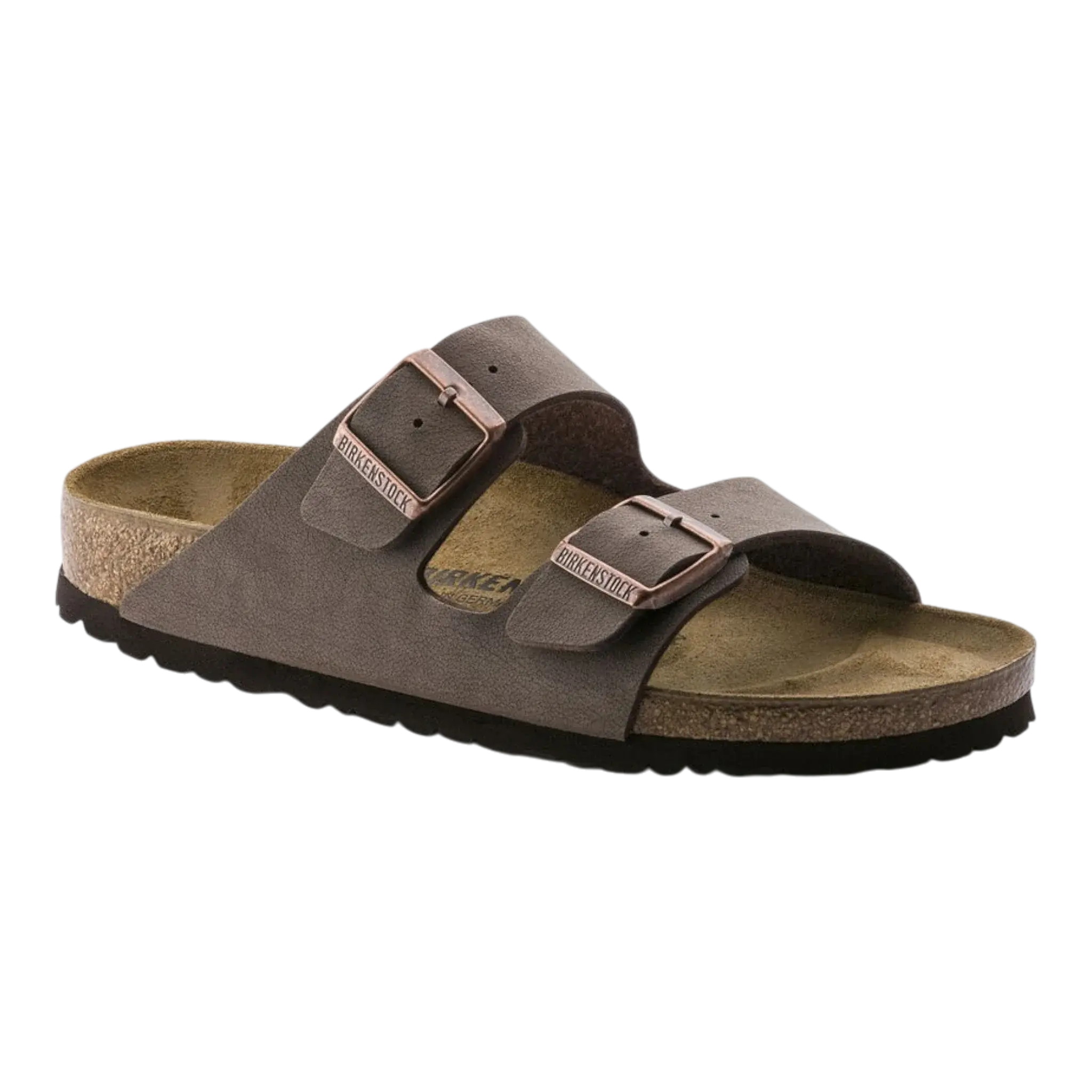 Birkenstock Arizona Sandal in Mocha Birkibuc | Two-Strap Birkenstock Arizona Sandal in Mocha Birkibuc | Two-Strap