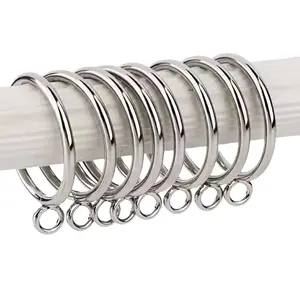 10pcs Curtain Hanging Ring, Roman Rod Ring, Hanging Ring, Closed Hook Ring, Roman Ring, Accessory Ring