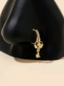 Women's Non-Piercing Spiral Nose Ring Clip-On Jewelry, Casual Copper Accessory for All Seasons, Daily Wear Fashion Gift Idea