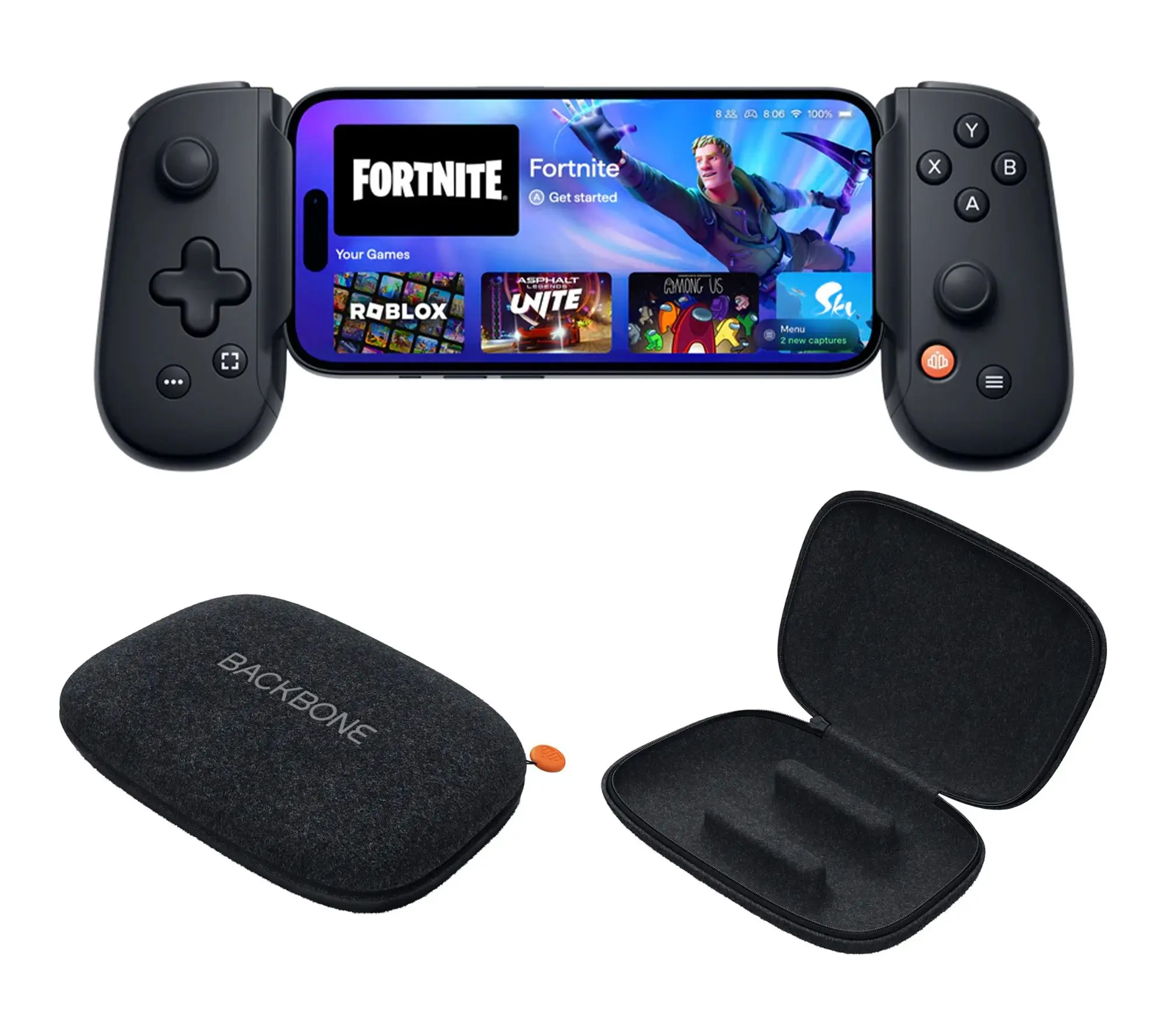 Backbone Pro USB-C/Bluetooth Mobile Gaming Controller and Carry Case Backbone Pro USB-C/Bluetooth Mobile Gaming Controller and Carry Case