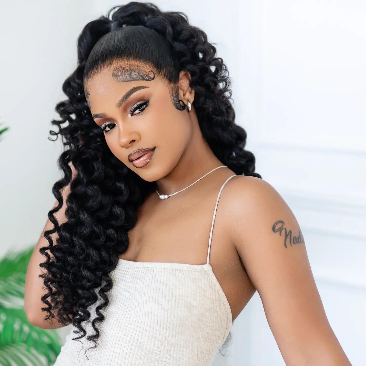 Human Hair Frontal Lace Wig, 13x6 HD Lace, 200% Density, Natural Black, Straight & Water Wave & Body Wave Options