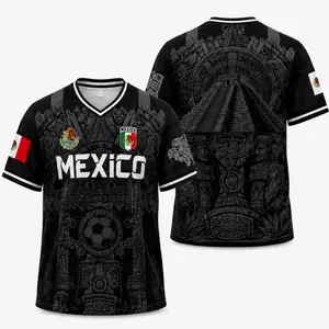 Mexico Heritage Style Jersey (2026 Edition) Gold Cup – Retro Football Inspired Soccer Shirt, Vintage Mexico-Inspired Sports Jersey, Lightweight Breathable Athletic Shirt, Unisex Fan Style Jersey, Gift for Soccer Lovers