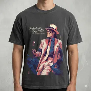 Michael Jackson Smooth Criminal Tee, Retro Pop Icon Shirt, Vintage Style, MJ Dance Move, Music Fan T-shirt, Unisex Fashion