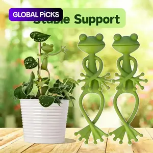 Plant Growth Partner Frog Plant Stand Garden Obelisk Trellis, Office Desk Decoration Fixed Shape Holder, 2 Piece Set, No Ca Prop 65 Warning #GLOBAL PICKS